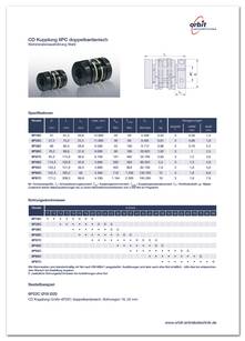 Datasheet CD coupling 6PC