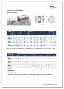 Datasheet Jawflex GJS Sh 64D