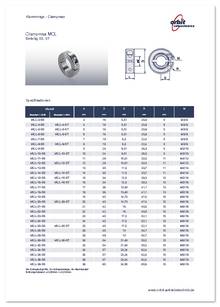 Datasheet Clampmax MCL-SS/-ST