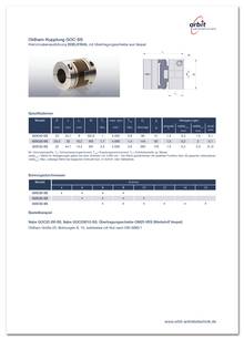 Datasheet Oldham-Kupplung GOC-SS VES