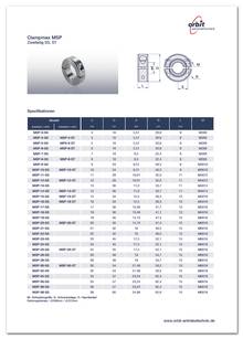 Datasheet Clampmax MSP-SS/-ST