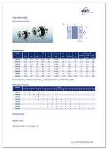 Datasheet Speedmax GSC