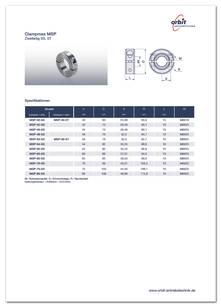 Datasheet Clampmax MSP-SS/-ST