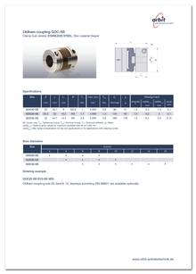 Datasheet Oldham-coupling GOC-SS VES