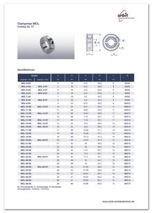 Datasheet Clampmax MCL-SS/-ST