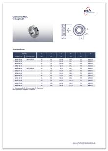 Datasheet Clampmax MCL-SS/-ST