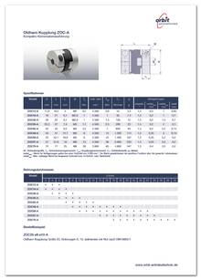 Datasheet Oldham-coupling ZOC-A