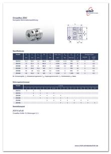 Datasheet Crossflex ZCC