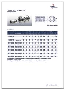 Datasheet Torqmax stainless steel MCLX/MCLC-SS