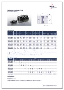 Datasheet Oldham-coupling MOCT-A